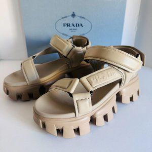 Prada Nappa leather sandals, Size 37